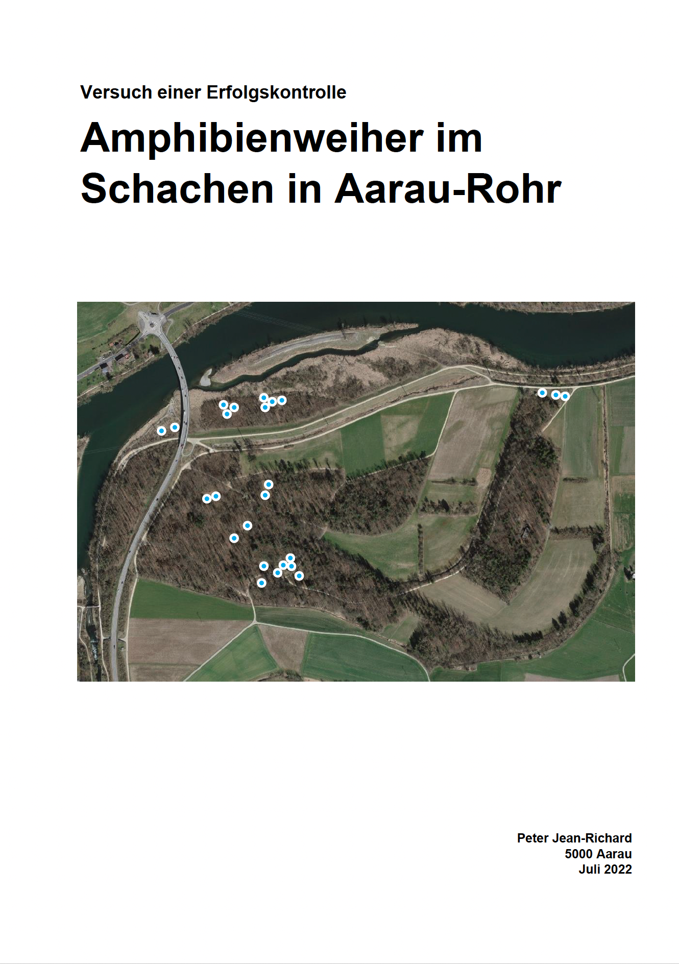Amphibienweiher im Schachen in Aarau-Rohr