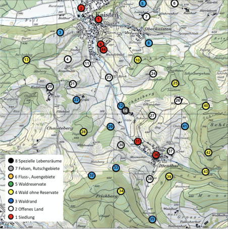 Beobachtungsstandorte Kaisten